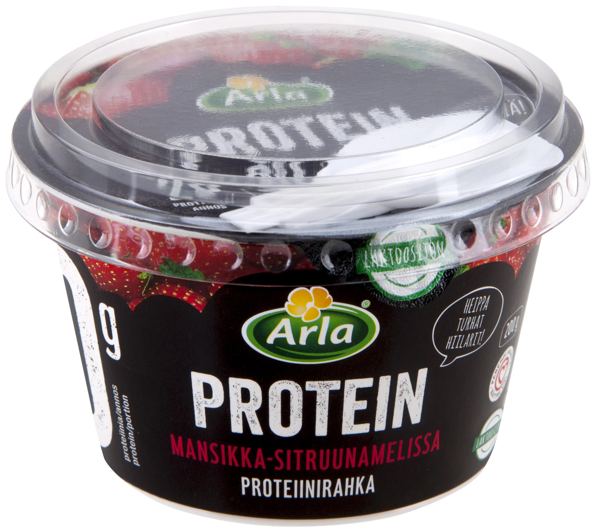 Arla Protein mansikka-sitruunamelissarahka 200g laktoositon