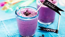 Blåbär- och vaniljshake