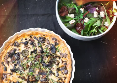 Mushroom quiche