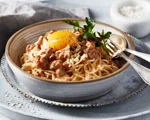Lactose-free carbonara