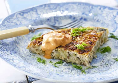 Fänkålstortilla med rödpaprika och anchochili