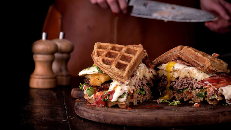 Hangover Waffle Burger