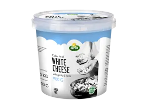 Arla Pro White Cheese Cubes in Oil 1.46kg (0.9kg ost)