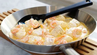 Fisk- och skaldjurspanna