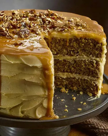 PARSNIP & PRALINE CAKE