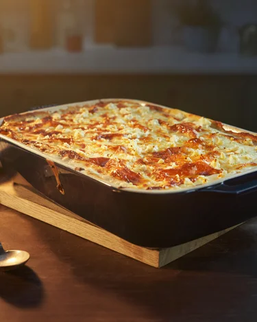 PASTA AL FORNO CON MANZO