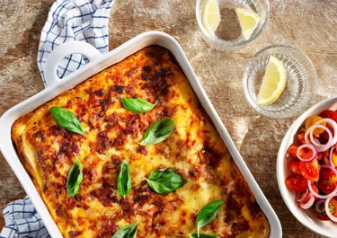 Lactose-free lasagne