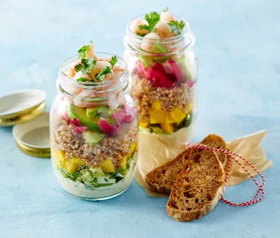 Crisp and fresh prawn salad