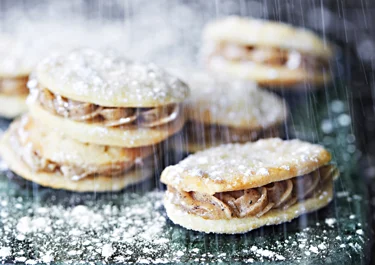 Franska minivåfflor med kanelkräm