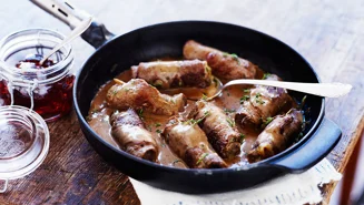 Oxrullader med senapssting