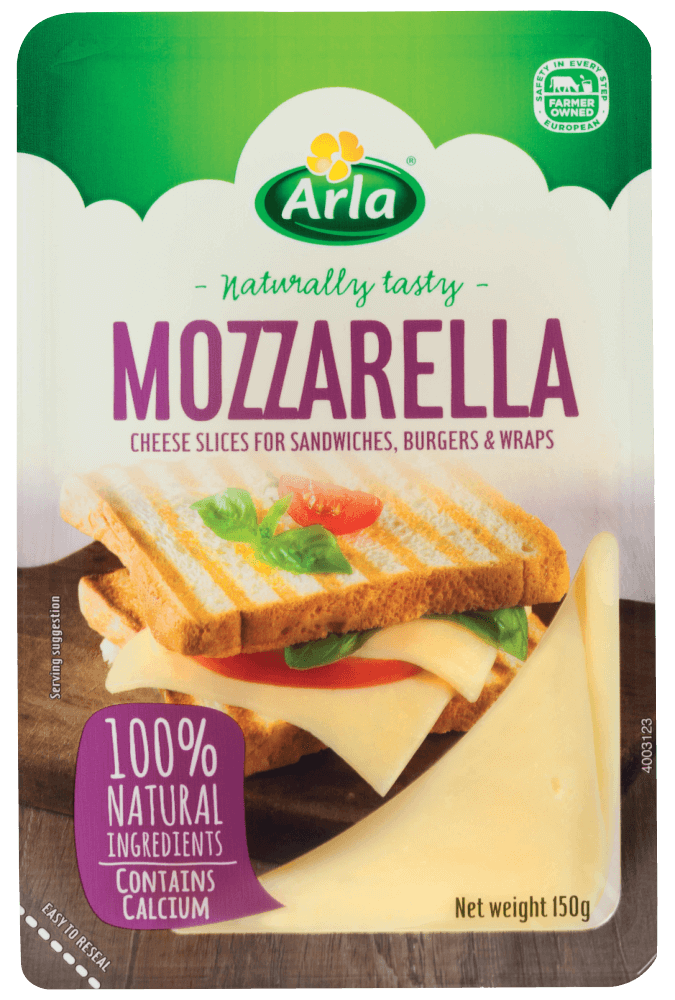 Arla® Natural Mozzarella Cheese Slices 150g