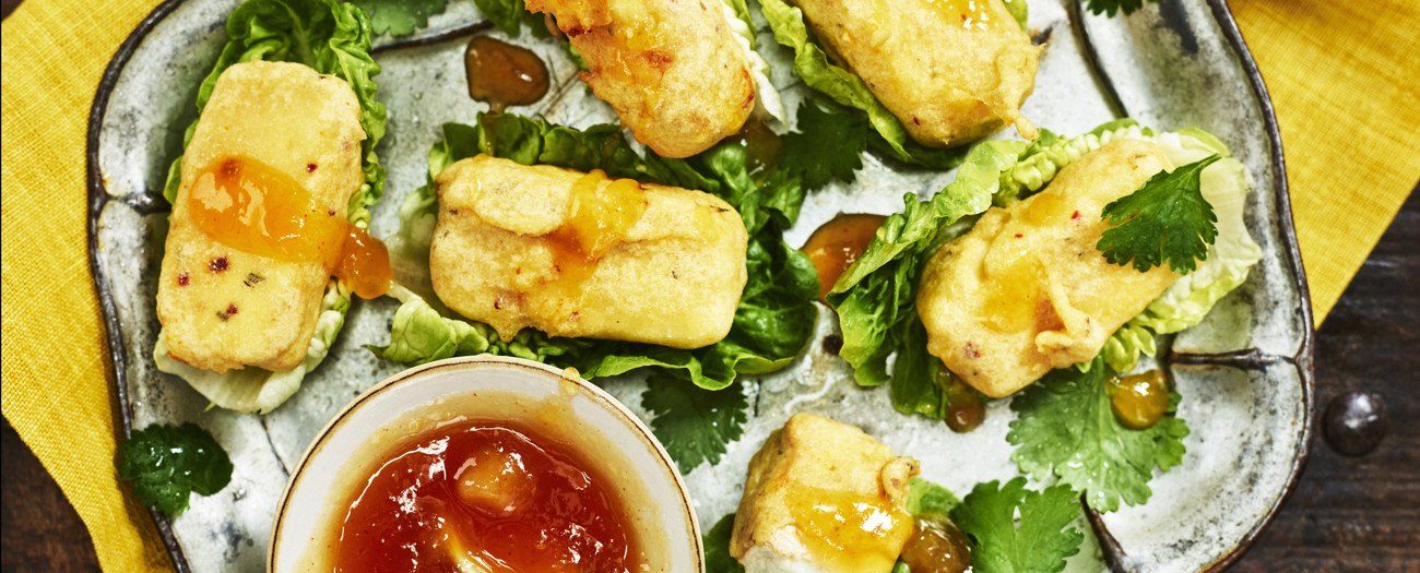 Pakora med paneer