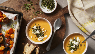 Paahdettu porkkanakeitto