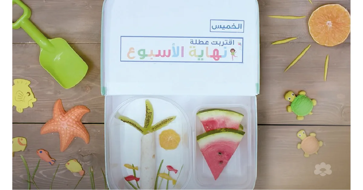 لانش بوكس سندويش التورتيلا الصيفية بجبنة كريم بوك