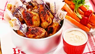 Drumsticks med ingefära och chili