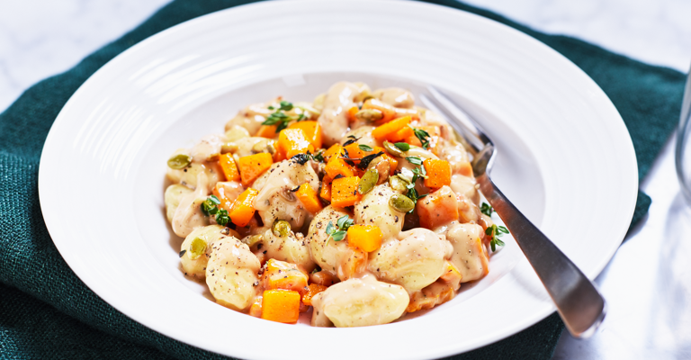 نيوكي القرع والجوز