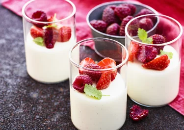 Vit chokladpannacotta