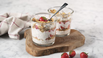 Overnight oats med smak av cheesecake