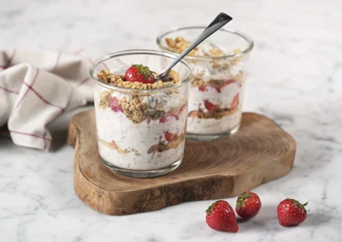 Cheesecake overnight oats