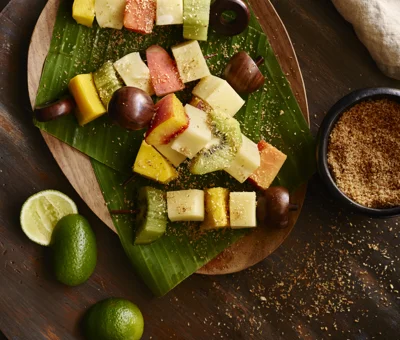 Tropical Fruit and Cheese Skewers