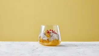 Lactosevrije sinaasappel chia pudding