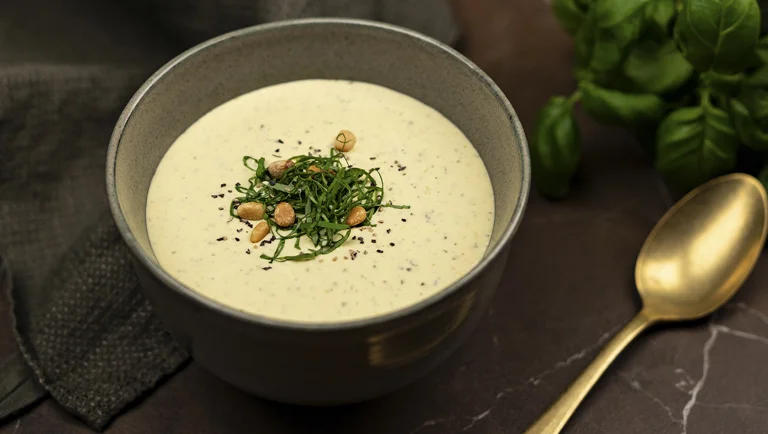 Vihreä pesto-juustocreme