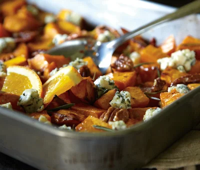 Butternut Squash, Pecans and Blue