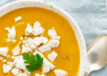 Crema de calabaza con Arla Apetina