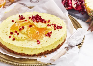 Saffranscheesecake