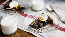 Kladdkaka med apelsin