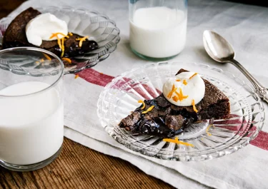 Kladdkaka med apelsin