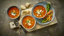 Tomaten- en wortelsoep
