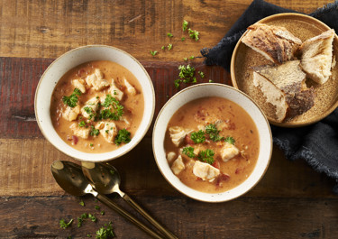 Fiskesuppe med tomater