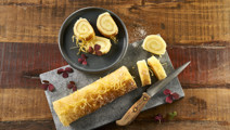 Citronroulade med flødeost