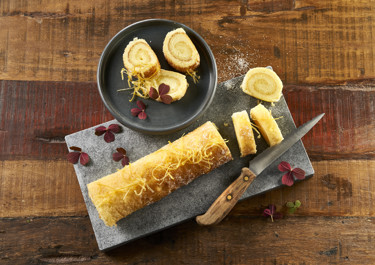 Citronroulade med flødeost