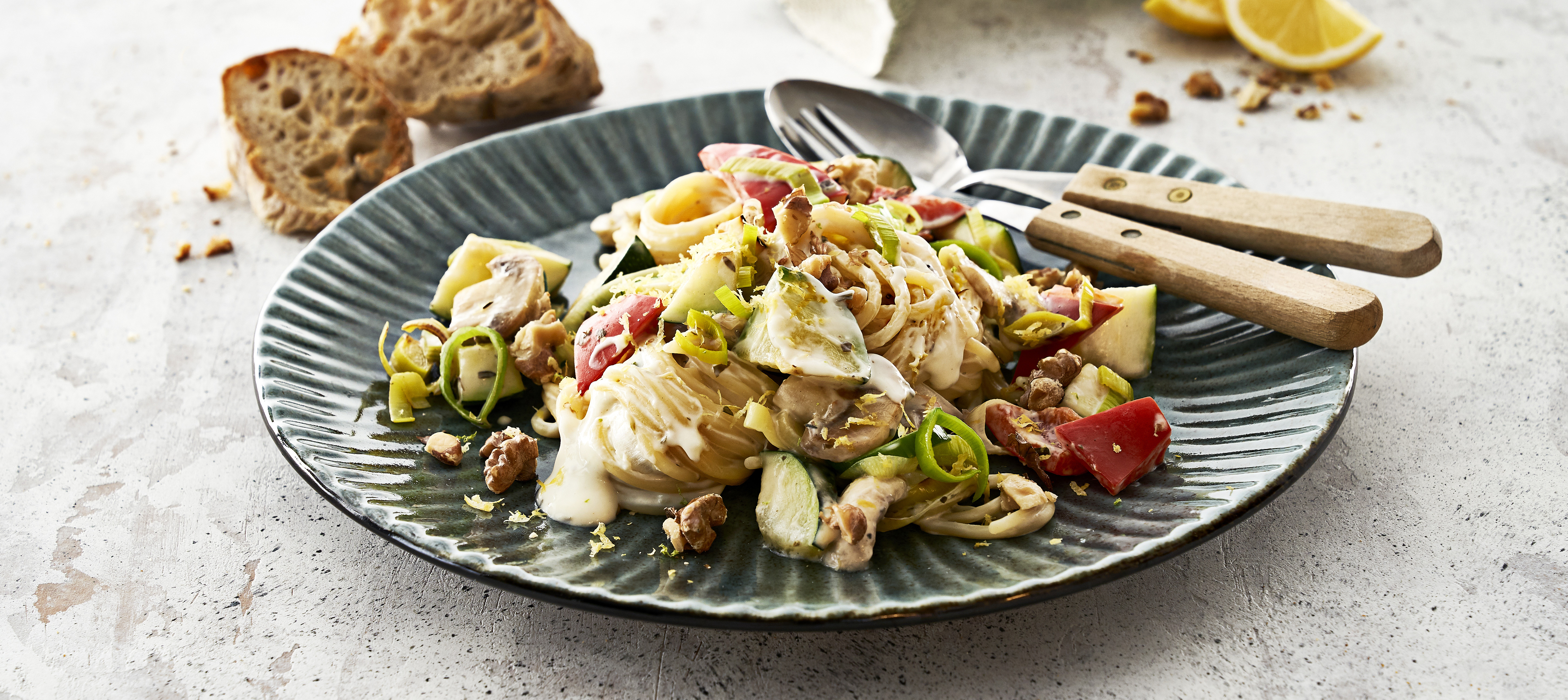 Pasta med grøntsager