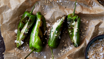 Grillede tapas pebre med ost