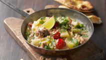 Garam masalakrydret kartoffelgryde
