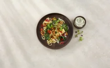 CASTELLO® STREJF PASTA MED BACONCRUMBLE, PALMEKÅL, SVAMPE OG CITRON