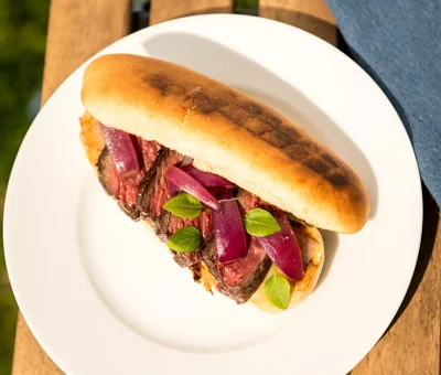 Mørbradbiff på engangsgrill