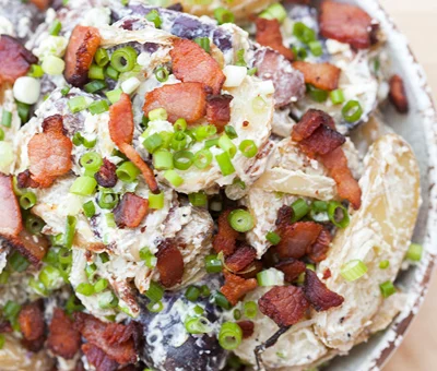 Blue Cheese roasted potato salad