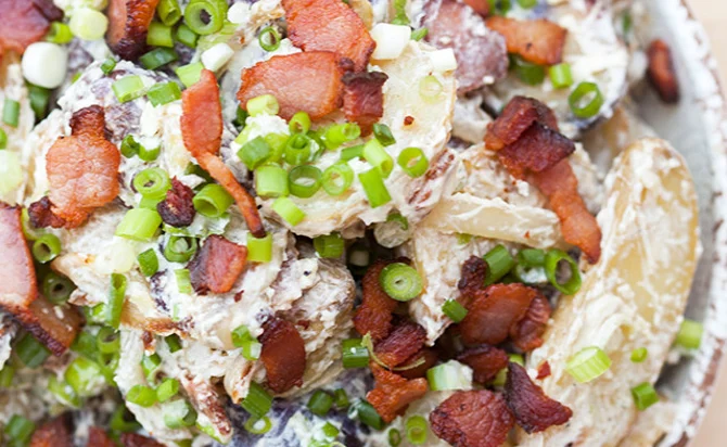 Blue Cheese roasted potato salad