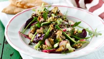 Muslingesalat med knasende grønt og belugalinser