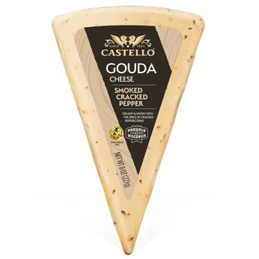 CASTELLO® SMOKED CRACKED PEPPER GOUDA CHEESE
