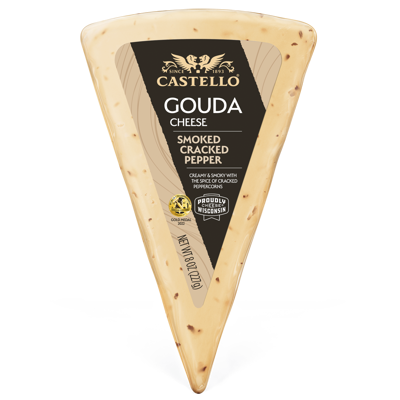 CASTELLO® SMOKED CRACKED PEPPER GOUDA CHEESE