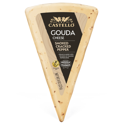 CASTELLO® SMOKED CRACKED PEPPER GOUDA CHEESE