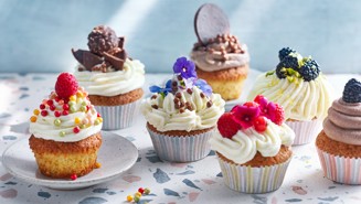 Kevään cupcakes