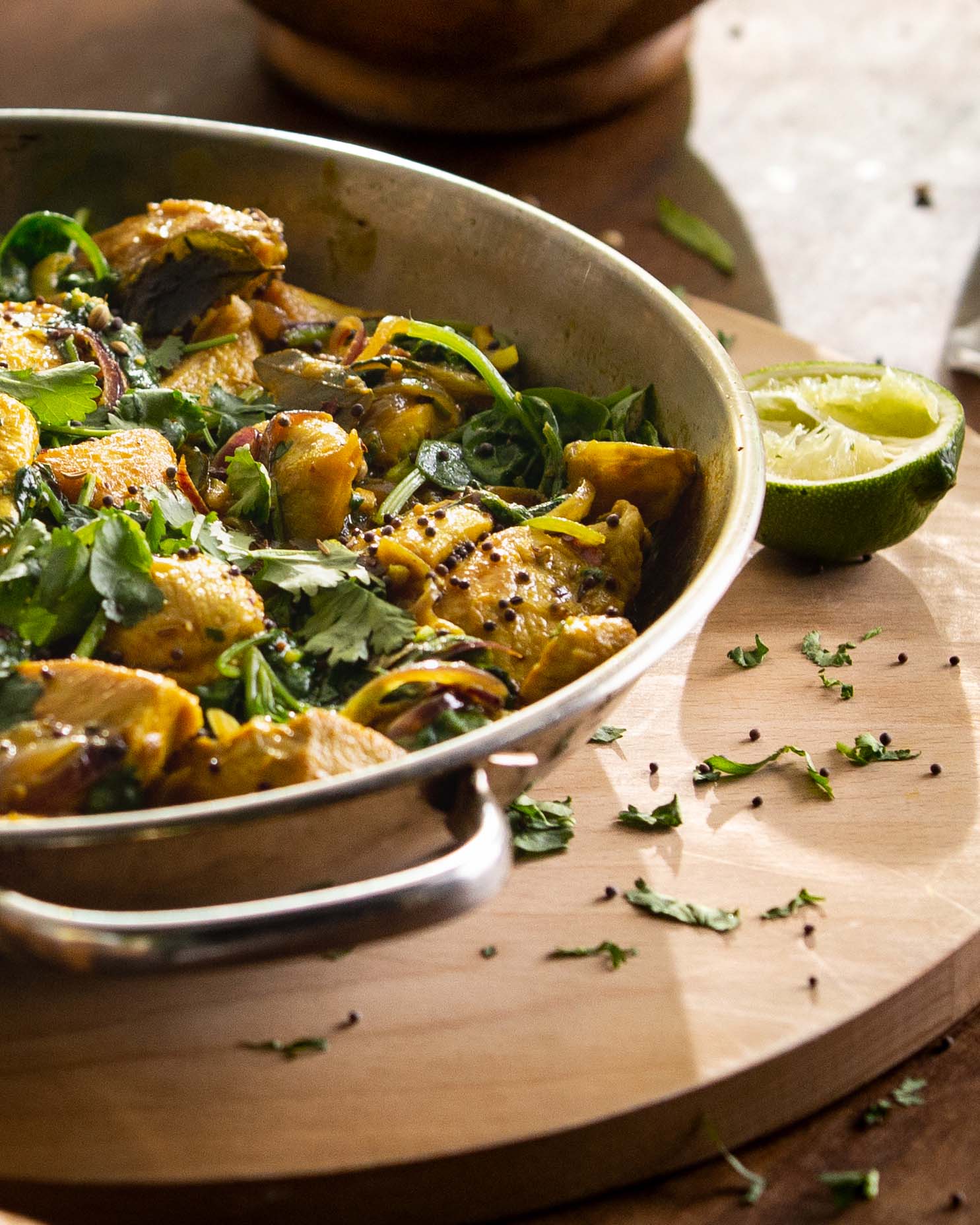 Chicken, Red Lentil And Spinach Curry