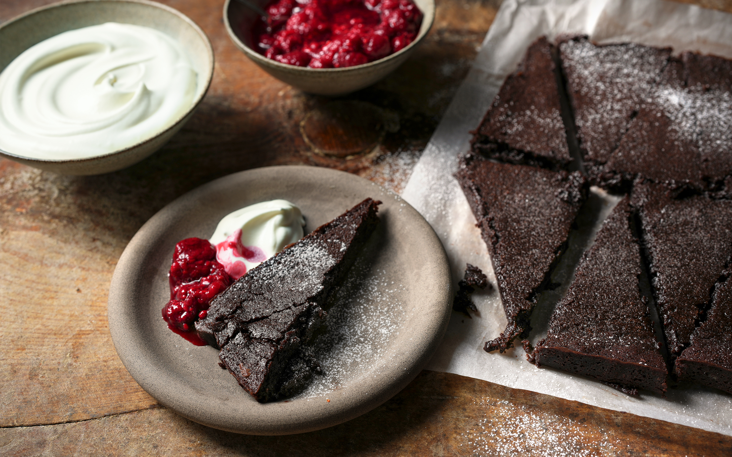 Kladdkaka i långpanna 