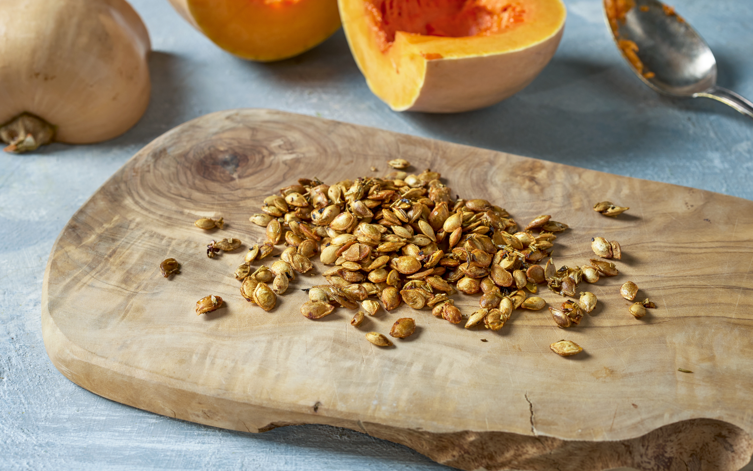 Rostade pumpakärnor